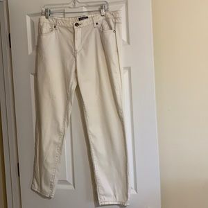 Buffalo David Britton, white jeans size 8, cotton fabric